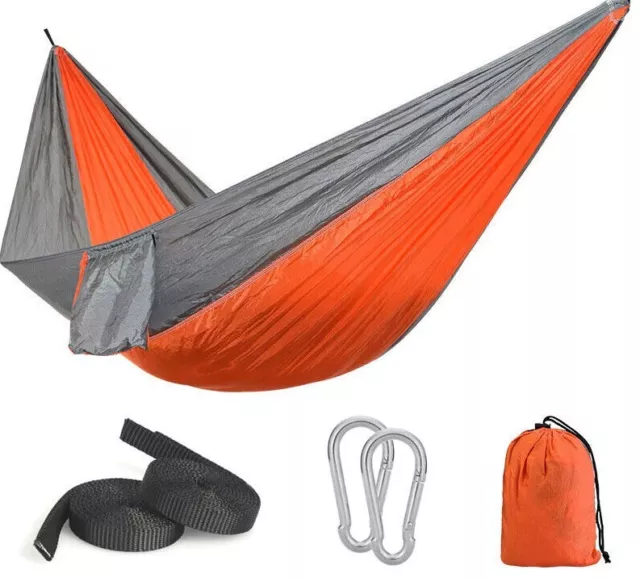 Hamac de Camping, lit-balançoire, Parachute, Portable, 220x90cm, survie, chasse,