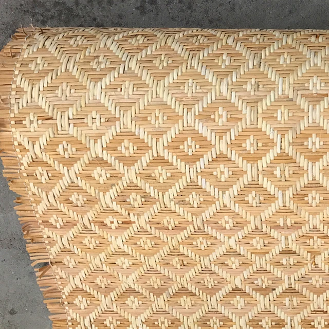 Hoja de tejer de caña de ratán natural rombic silla muebles hágalo usted mismo material de reparación