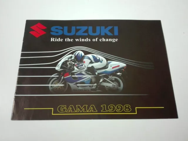 Suzuki Gama 1998 Portugal Prospectus Catalogue Brochure Moto