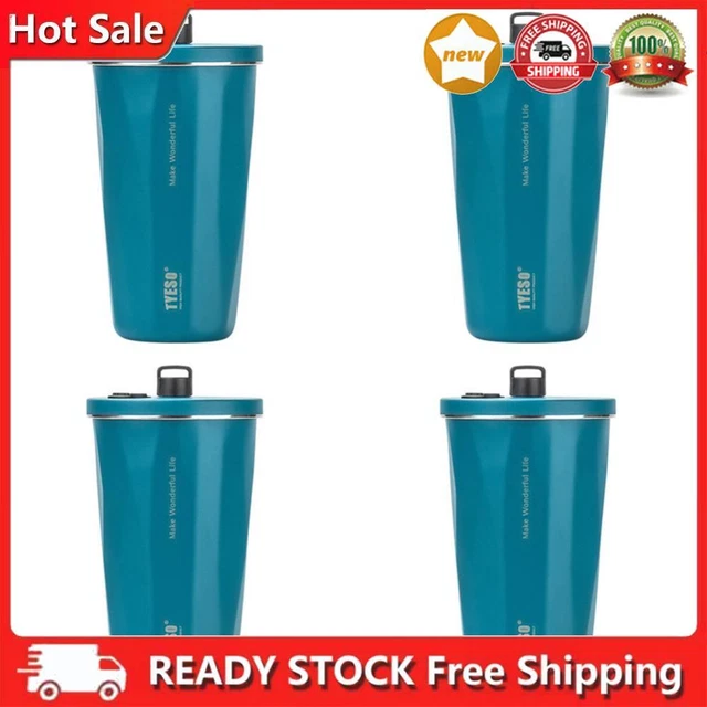 600ML Water Cup Drinkware Thermal Water Bottle for Outdoor Sports (Blue)