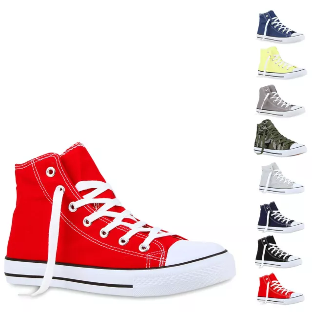 Sportliche Herren Sneakers High Top Freizeit Turnschuhe Schuhe 897405 New Look