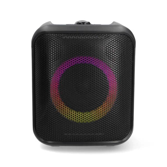 Enceinte Karaoké Mobile Party Dj Sono PA Batterie 8 400W à LEDs RVB USB/SD/BT + Micro VHF MyDJ Djoon08 Ampoule Diams 3701123957123