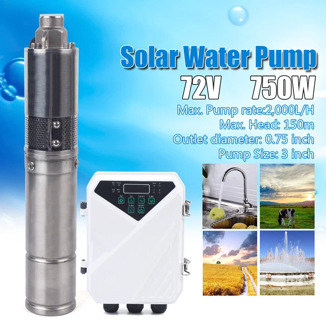 3& DC SOLAR Water Bore Well Pump MPPT Controller Submersible Irrigation