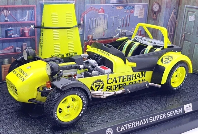 Kyosho 1/18 Caterham Super Seven JPE - Jaune - Miniature Diecast - Occasion
