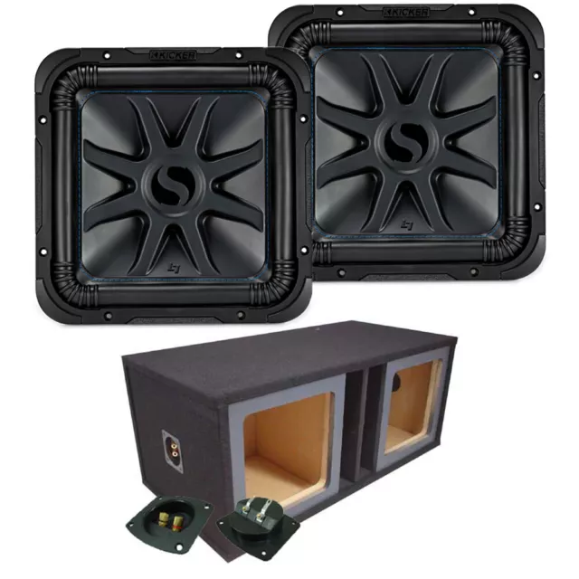 Loaded Dual Kicker 44L7S154 Car Audio Solo-Baric 15" Subwoofer Box Sub Enclosure