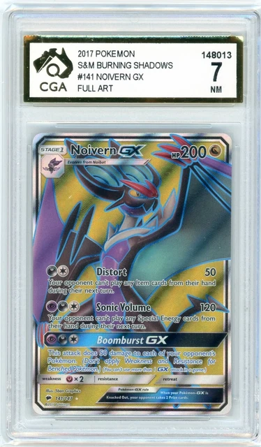Pokemon Card CGA 7 #141 NOIVERN GX FULL ART SM Burning Shadows