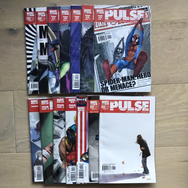 The Pulse #1-14 Complete Run - Marvel Comics Spider-Man Secret War Wolverine