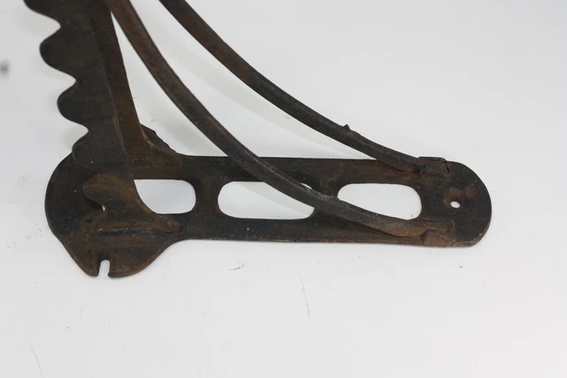 Antique Cast Iron Barn Horse Tack Harness Wall Rack Holder Farm Hand Tool Hook 2