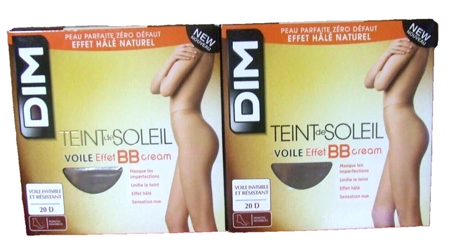 Lot De 2 Collants DIM Beauty Resist 25D - Taille T4, Couleur Caramel, Semi-opaque
