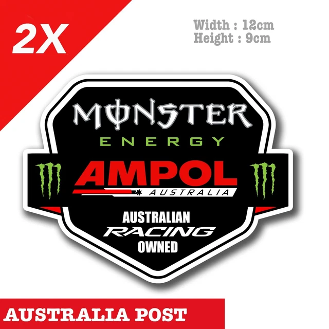 MONSTER ENERGY DRINK AMPOL Racing Australia, AMPOL Logo Vinyl Sticker ...