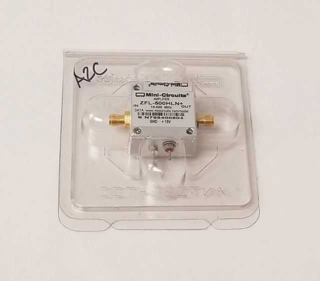 NEW Mini Circuits ZFL-500HLN+ Coaxial Low Noise Amplifier 10-500 MHz 50Ω SMA NEW Mini Circuits ZFL-500HLN+ Coaxial Low Noise Amplifier 10-500 MHz 50Ω SMA