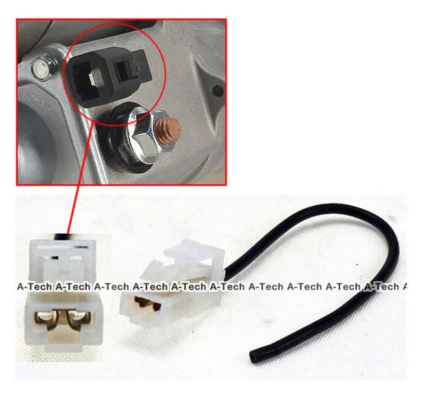 STARTER PLUG HARNESS 1 Wire Pin Connector Terminal Switch Denso Toyota