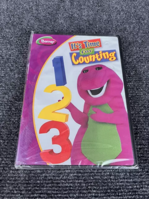 BARNEY: IT'S TIME for Counting DVD * New Sealed With Shrink