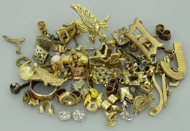 mixed lot of scrap gold etc 6.88g scrap gold jewellery