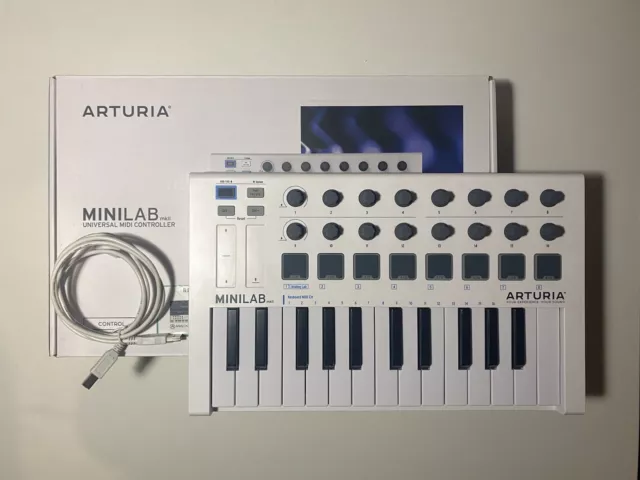 Arturia MiniLab mkII / mk2 weiß MIDI Controller Keyboard