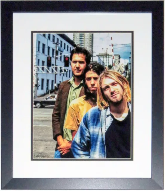 Nirvana Seattle 1993 11x14 Photo - Professionally Framed Kurt Cobain Dave Grohl