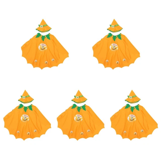 5 set costume prestazioni mantello zucca in tessuto lavorato a maglia