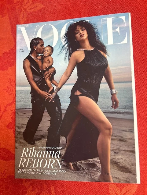 VOGUE UK MAGAZINE March 2023 Rihanna ASAP Rocky Subscriber's Cover