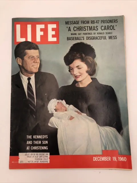 LIFE Magazine VTG Dec 19 1960 RARE Sample Copy JFK Jackie O Kennedy Baby Photos