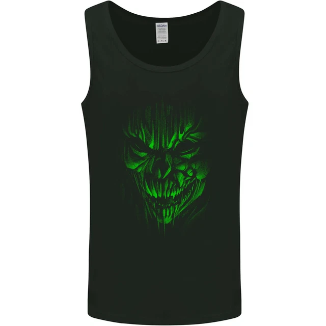 T-shirt Uomo Solmn Vow Spiral Direct, Teschio Tatuaggio Diavolo, Cotone, Maniche Corte