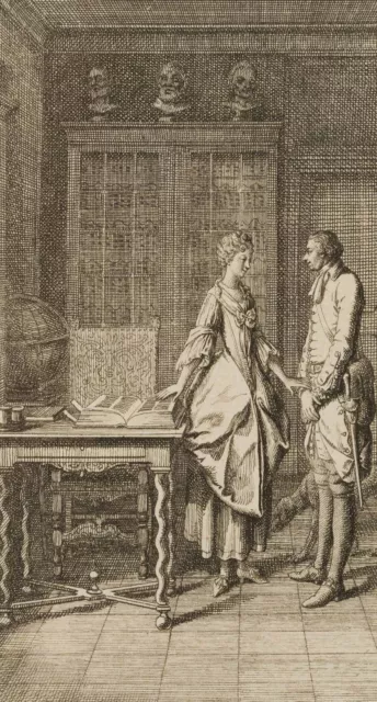 D. CHODOWIECKI (*1726), Lit. Illust. Johann Bunkels Leben,  1778, Kupferstich