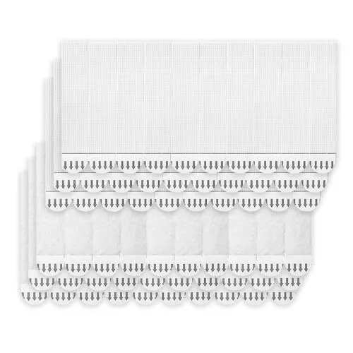 8 languettes fixation tableaux COMMAND moyen modèle blanc 45 x 60 mm
