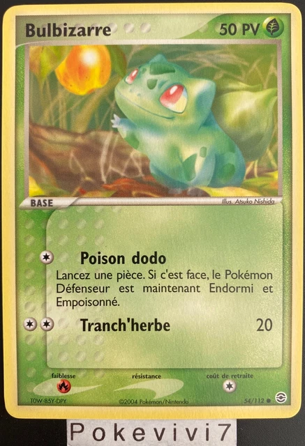 Carte Pokemon BULBIZARRE 54/112 Bloc EX Rouge Feu Vert Feuille FR NEUF