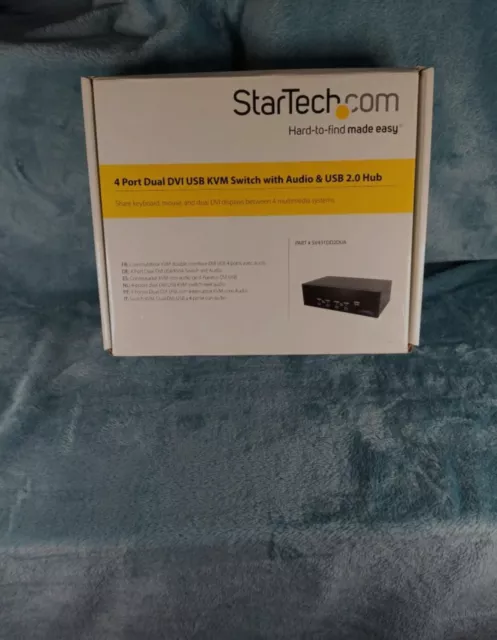 StarTech SV431DD2DUA 4 Port Dual DVI 1080p USB KVM Switch (KVM Switch)