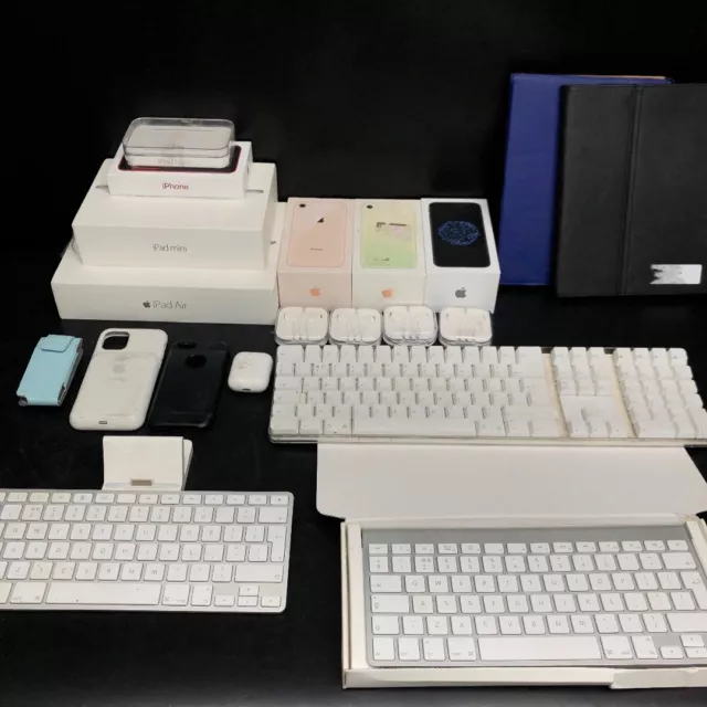 Apple Accessories Bundle Keyboards Airpods  Boxes iPhone Case Battery Pack -CP