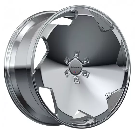 Set  Of (4) 22X9 / 22X10.5 5-112 Giovanna Masiss Chrome Full Face Concave Wheel