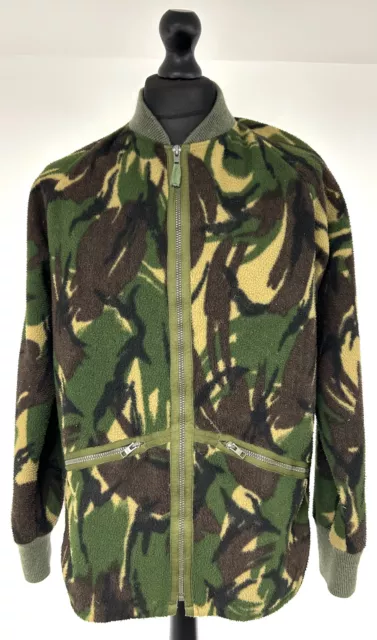 British Military Issue DPM Camouflage Cold Weather Fleece Jacket, 180/96