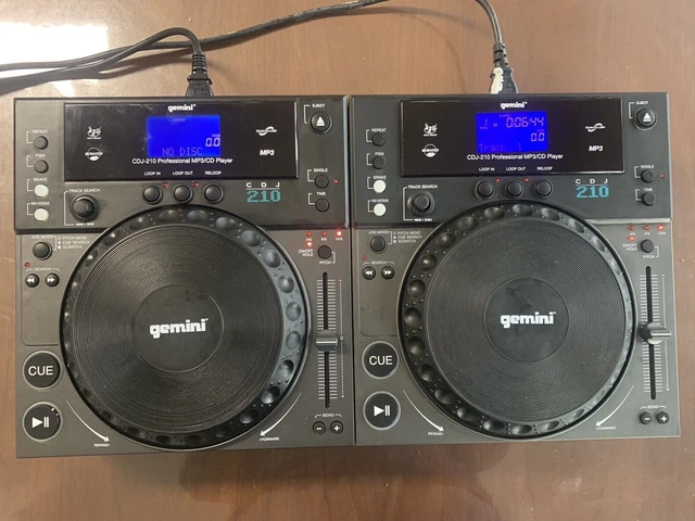 paires Gemini CDJ-210 Professional tabletop CD/MP3 Player