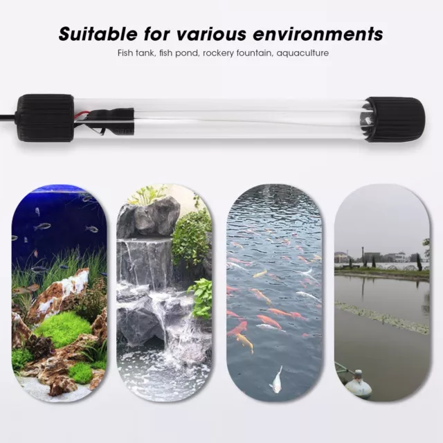 Fish Tank Lamp UV Ultraviolet Sterilization Fish Pond Aquarium Lamp 220V