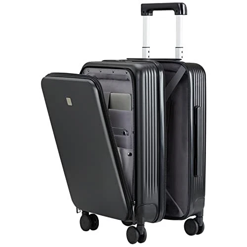 Hanke Carry On Luggage Airline Approved with spinner wheels Upright 20" PC Ha...