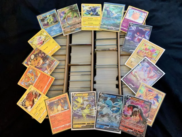 100 Original Pokémon Karten Konvolut Restposten mit seltenen Holos EX GX V + alt/Vintage!