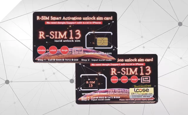 R-SIM13 Smart Activation Unlock SIM card iPhone XR/XS/X/8 iOS12.x RSIM R-SIM 13 2