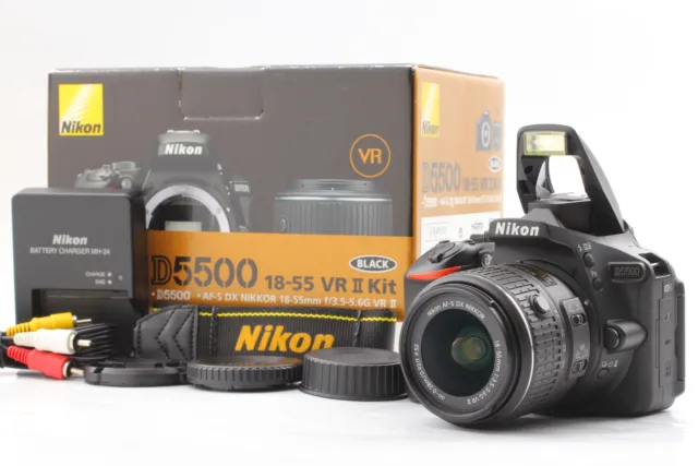 2132 shots【Top MINT IN BOX 】Nikon D5500 24.2MP Digital SLR w/ 18-55mm VRII JAPAN