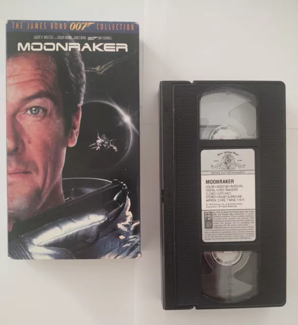 MOONRAKER (VHS) JAMES BOND Roger Moore LOIS CHILES Michael Lonsdale ...