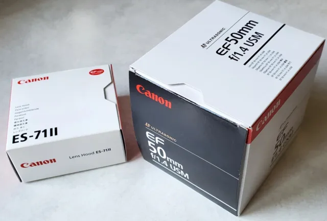*CANON EF 50mm f/1.4 USM Lens with ES-71II  Hood &  B+W MRC Nano XS-PRO Filter*