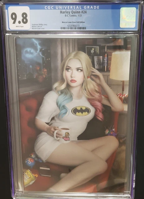 Harley Quinn 24 CGC 9.8 DC Comics, 1/23. Warren Louw Store Virgin Foil Edition