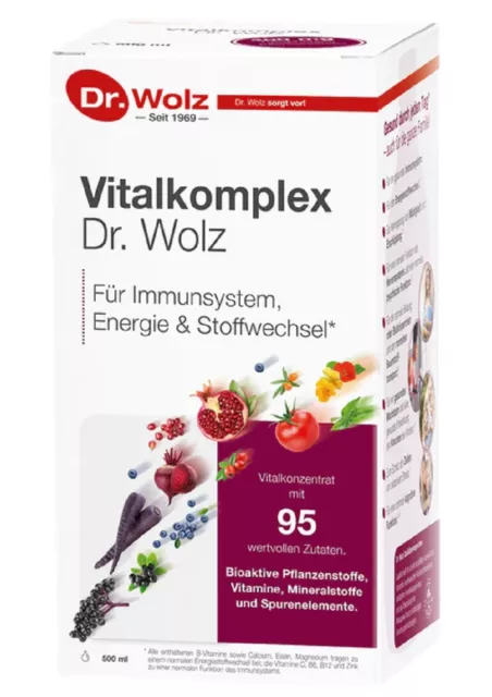 Vitalkomplex Dr. Wolz 500ml für Klein & Groß, Flüssiges Vitalkomplex-Konzentrat