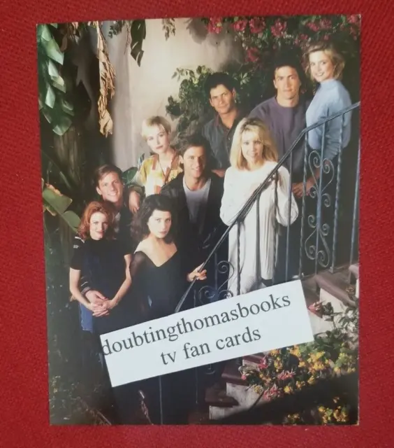 Melrose Place cast 5 1/2x 7 Vintage Photo Tv Fan Card, fac.signed Tamkin