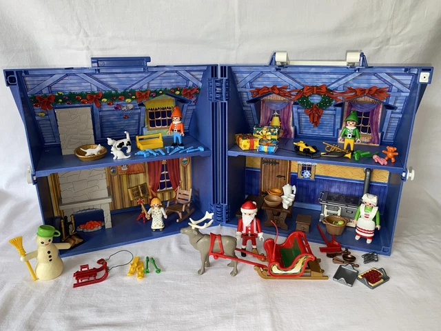 PLAYMOBIL CHRISTMAS MAISON Du Père Noël Du 5755 Mère Noël Traîneau