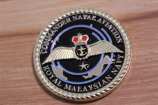 Royal Malaysian Navy Commander Naval Aviation Challenge Coin