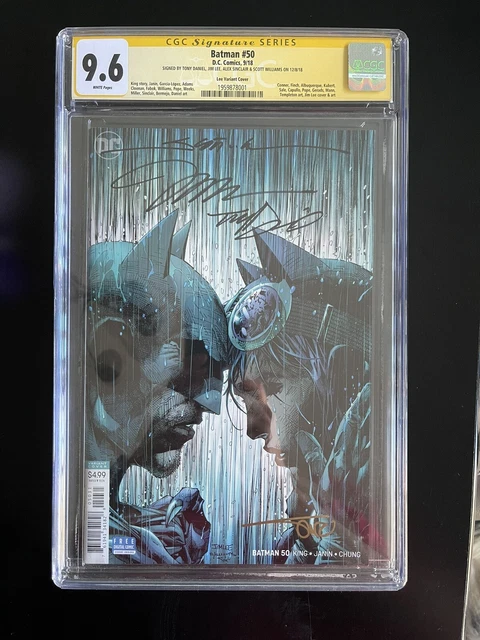 Batman #50 CGC 9.6 Signed By Jim Lee,  Scott Williams, A. Sinclair & Tony Daniel