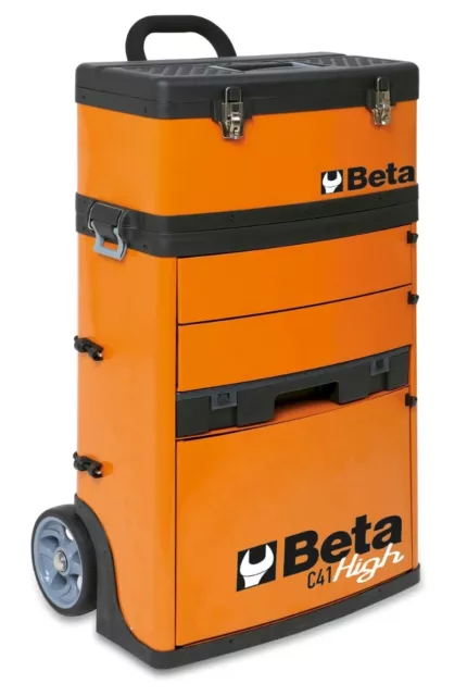 Beta Tools C41H-V Tall Tool Trolley with 2 Detachable Modules Green 041000024