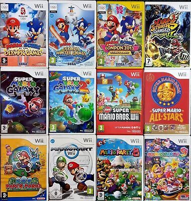 wii MARIO Games PAL UK VERSIONS - Make Your Selection