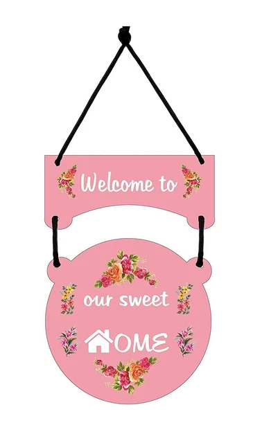 IN Legno Welcome Al Nostro Dolce Casa Stampato Porta Parete Insegna da Board