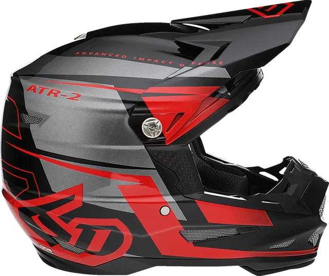 6D HELMETS ATR-2 Mach Helmet Large Red/Gray/Black