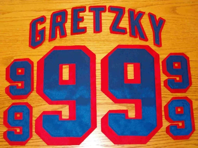 Wayne Gretzky #99 New York Rangers NHL Jersey Number Kit New